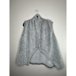 Eddie Bauer Gray Sherpa Vest